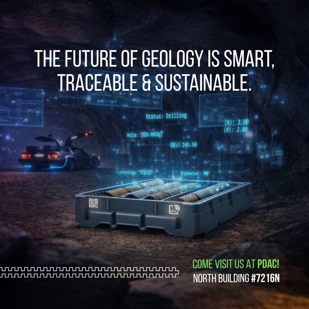 corecaseglobal's tweet photo. BACK TO THE CORE

Innovation in drill core storage. Smart, sustainable cases with full traceability. 

Discover the future at our booth at #PDAC2026. https://t.co/5LCclc71z6