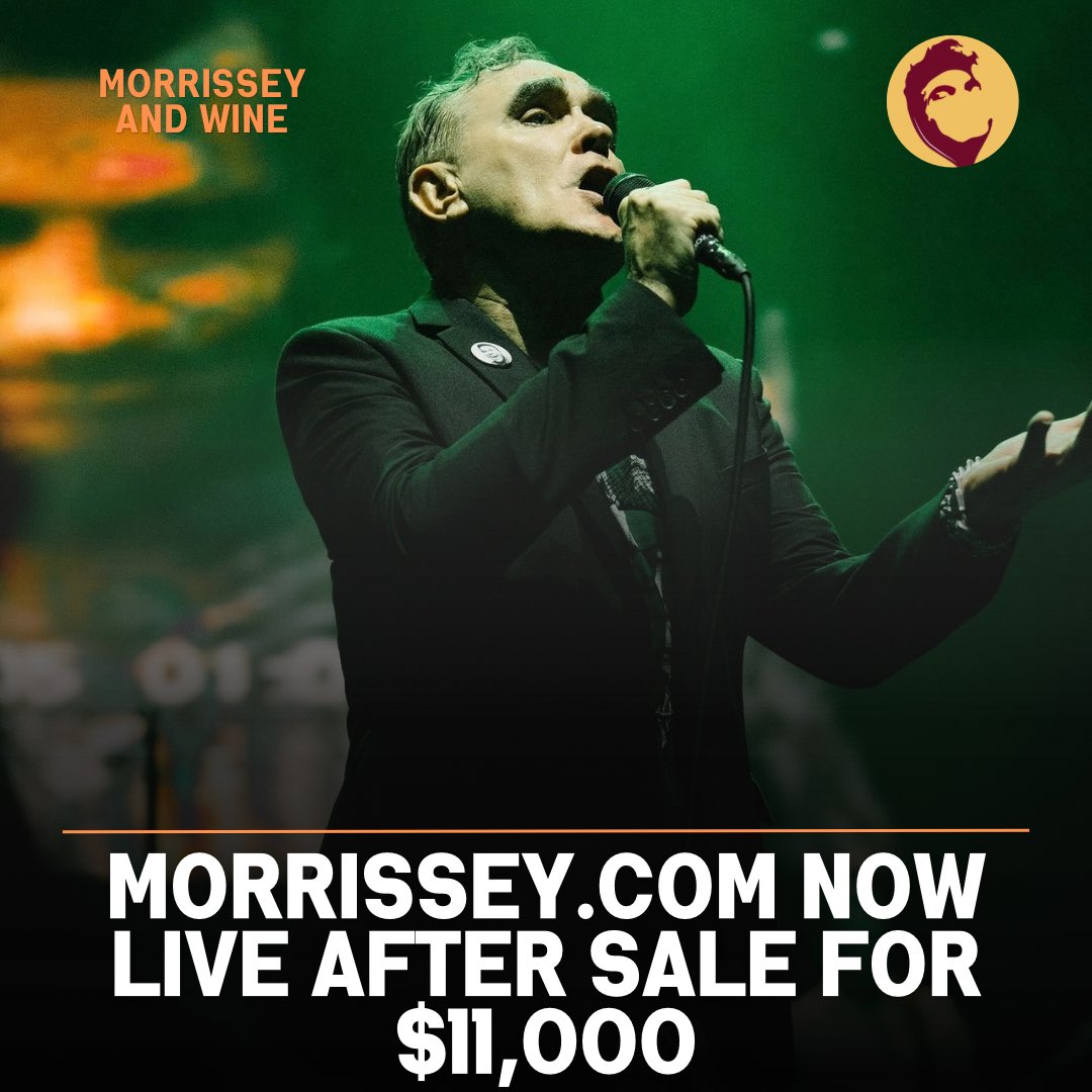 Morrissey and Wine tweet media