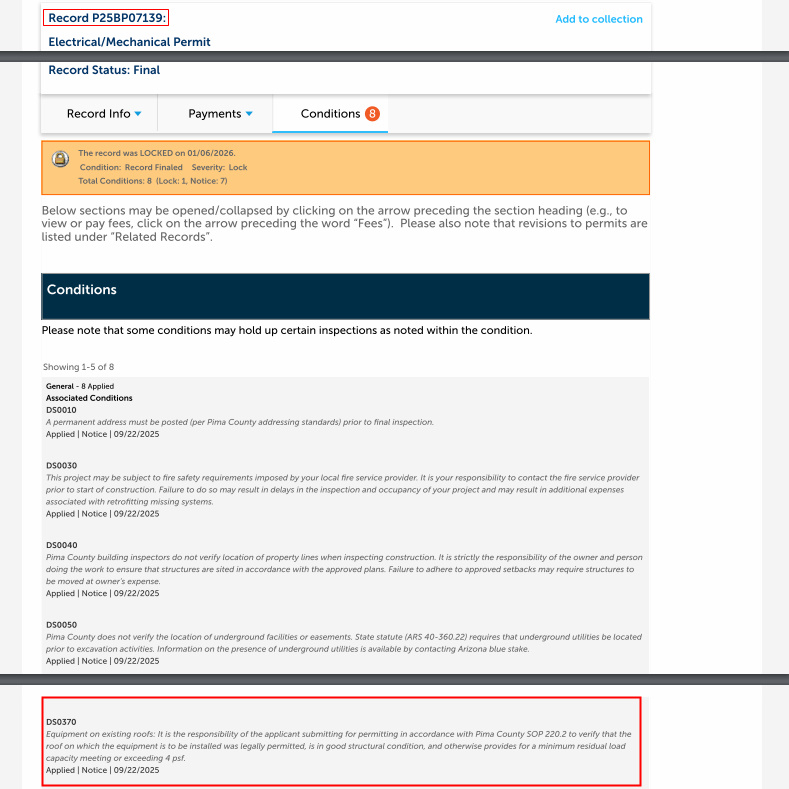 MattBlacInc's tweet image. Record | P25BP07139: Electrical/Mechanical Permit 

Record Status: Final

Record Finaled Record Complete

Applied | Lock | 01/06/2026

aca-prod.accela.com/PIMA/Cap/CapDe…

#NancyGuthrie #Ransom