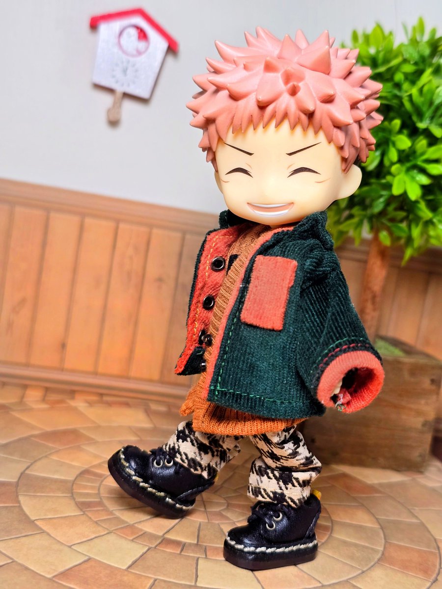 2/9【ふく】遅刻 新しいお洋服を着てもらいました🐯 オビツサイズ