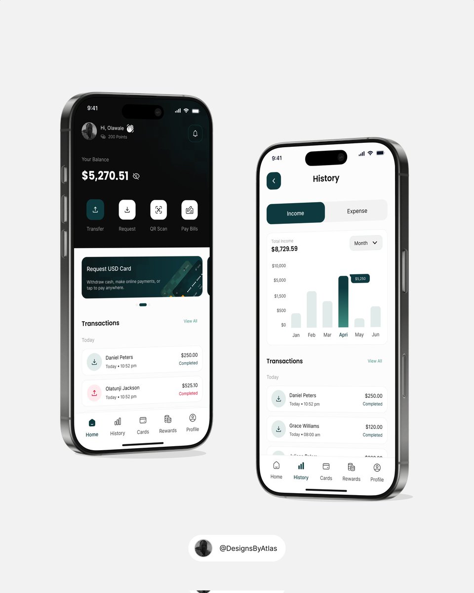DesignsbyAtlas's tweet photo. I kept asking one question while designing this:

“What do you want to see after a transaction?”

What followed was clarity, fewer decisions, and a better way to understand your money.
#ProductDesign #Fintech #UXDesign https://t.co/dOzVY572xi