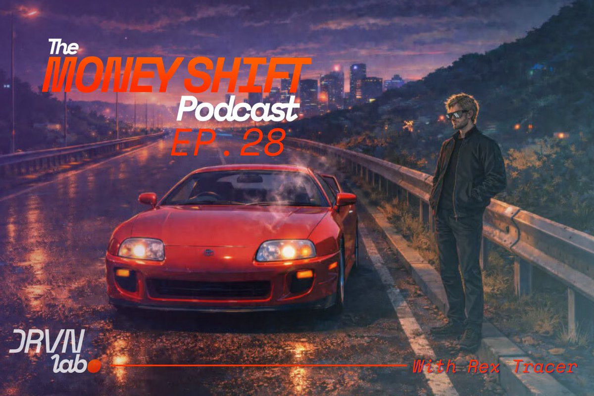 Money Shift Podcast 🎙️ EP.28
Wednesday @ 11AM PST 🗓️

We’re joined by fixitphil, a community member stepping into the spotlight to talk building, learning, and navigating car culture x ownership from the inside out.

Real perspectives. Real participation.
Live on X &amp; Twitch 🏎️💨