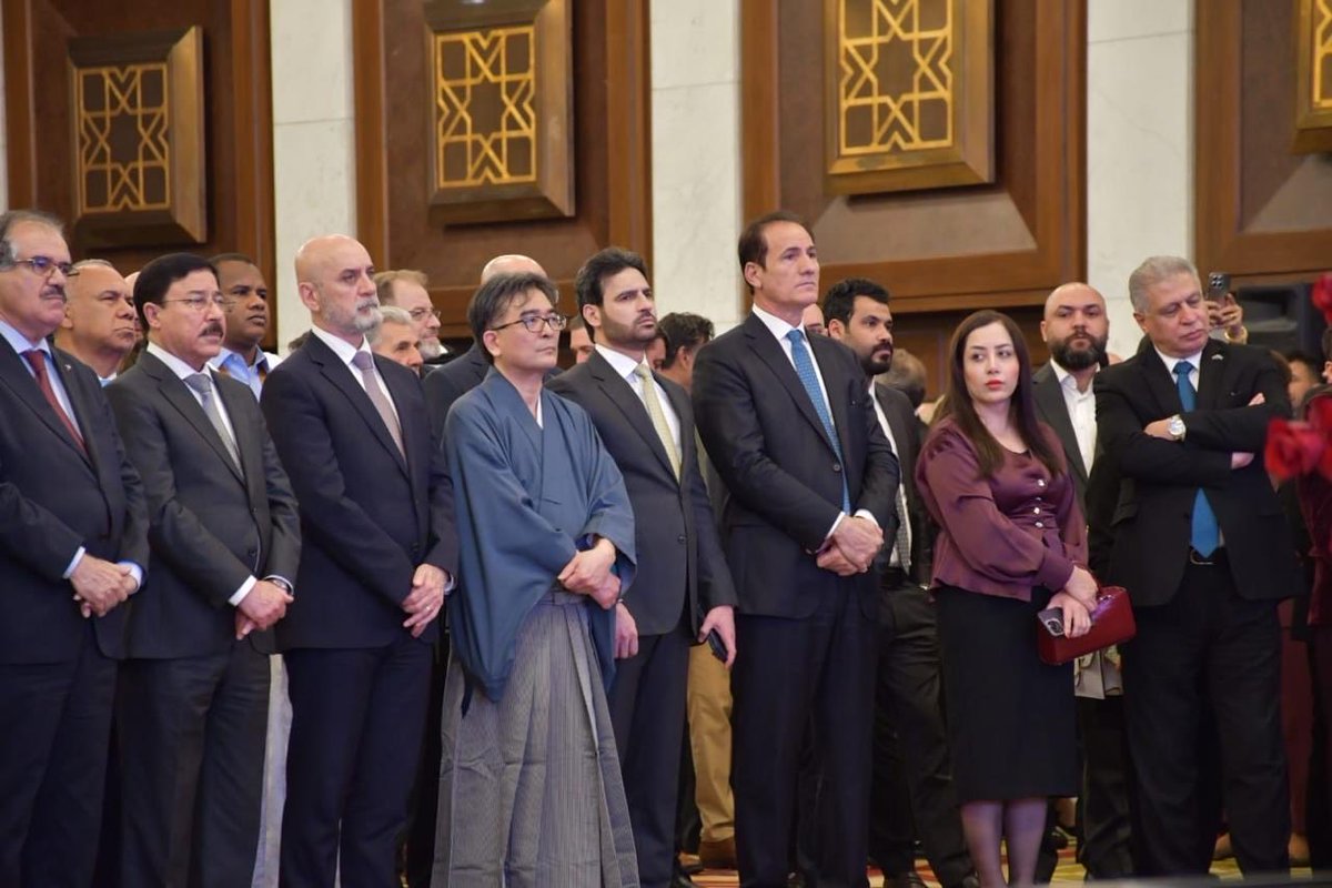 MpDelan's tweet photo. Delighted to participate in the Japanese National Day Reception in #Baghdad, celebrating the 66th birthday of His Majesty the Emperor. Warm wishes to the government and people of #Japan on this special occasion. https://t.co/pK0iW2jSVG