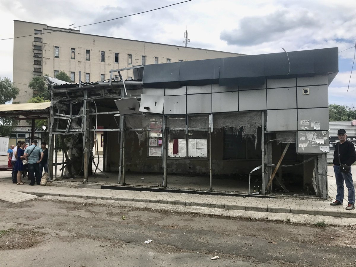 I took this photo in Donetsk (May 2019).  Since 2014, this is how people in the east of Ukraine were forced to live, being shelled by the Ukrainian government on a daily basis.  Finally after 8 years, Putin launched his operation to go in and help them.