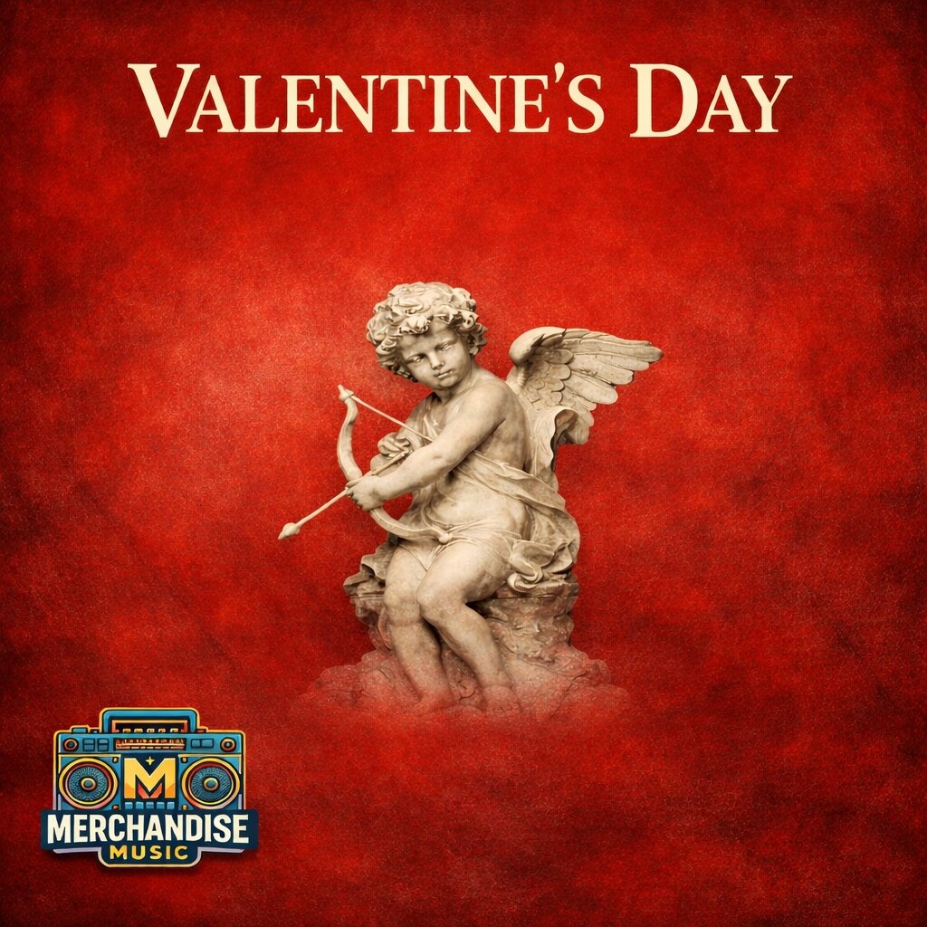 Merchmusicreal's tweet photo. We here at Merchandise Music love Valentine's Day and to prove it, we've  put together a sweet playlist! Love is in the air and so are these bangers we've put together for your enjoyment.

Link: https://t.co/i9JBbrZrbZ https://t.co/4HExzJx26K