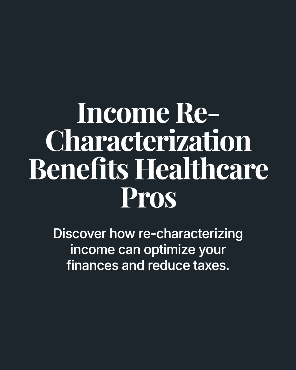 BaycrestC's tweet photo. Did you know income re-characterization benefits healthcare pros? #endlessmoneyloop #gamechanger #assetbuilder #winwin #deferredcompensation #keepmoreofyourmoney #taxstrategy https://t.co/x2gz1k5f88