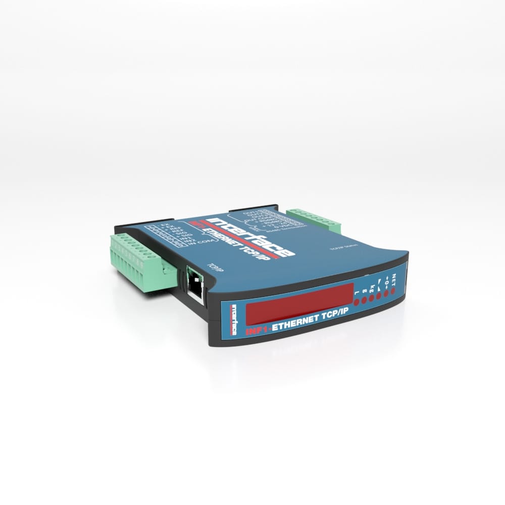 loadcells's tweet image. The Interface INF1-Ethernet TCP/IP Single Channel Weight Transmitter and Indicator features a six-digit red LED display (8 mm high), a space-saving, compact design, and four buttons for system calibration. interfaceforce.com/products/digit… #loadcell #ForceMeasurement