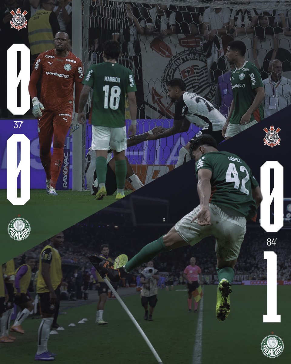 Palmeiras's tweet photo. Do pênalti perdido ao gol da vitória! 🐷💚

Momentos decisivos que garantiram os 3️⃣ pontos em Itaquera! https://t.co/hahlJeKjci