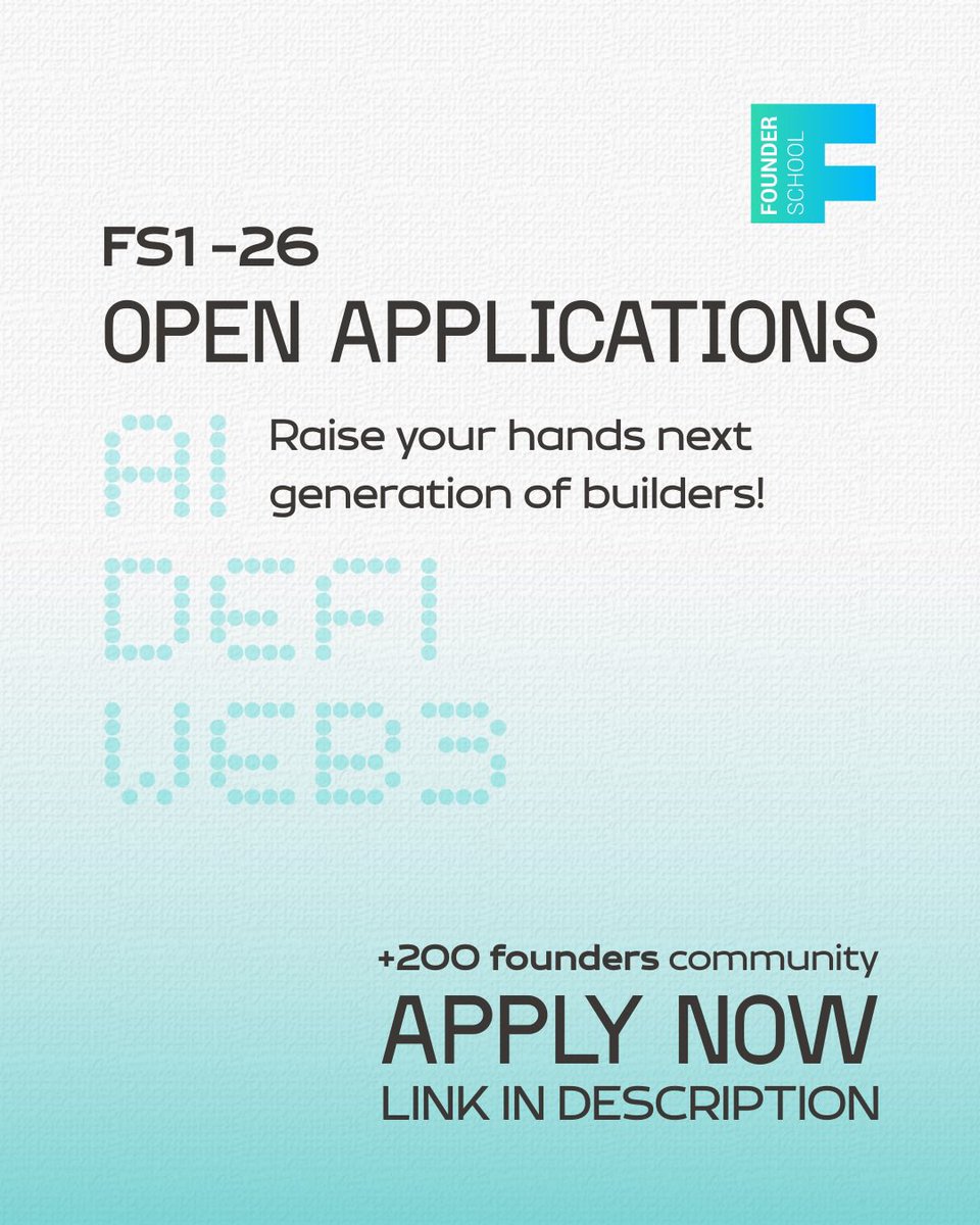 Founder School tweet media