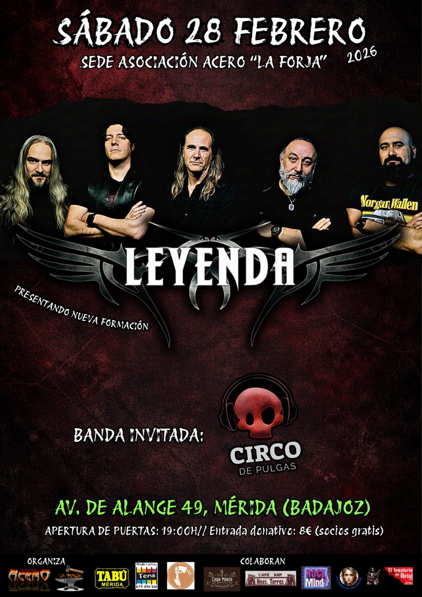 BOOOM!! De vuelta a La Forja para presentar a la nueva formación el próximo 28 de febrero

Vamos!! You rock!! 💥💪🏻