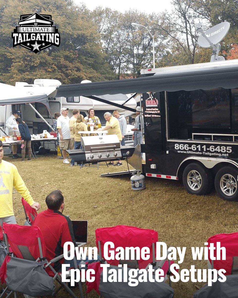 UltimateTailga1's tweet image. Blow your crew's minds with these tailgate setup tips! Epic setups, killer gear, and crowd-pleasing hacks to own game day. Drop your best tailgate tip below! #RVrental #BeUltimate