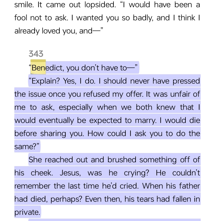 one of the moments Benedict cried ...him talking about unaliving himself if he had to share sophie
🚬