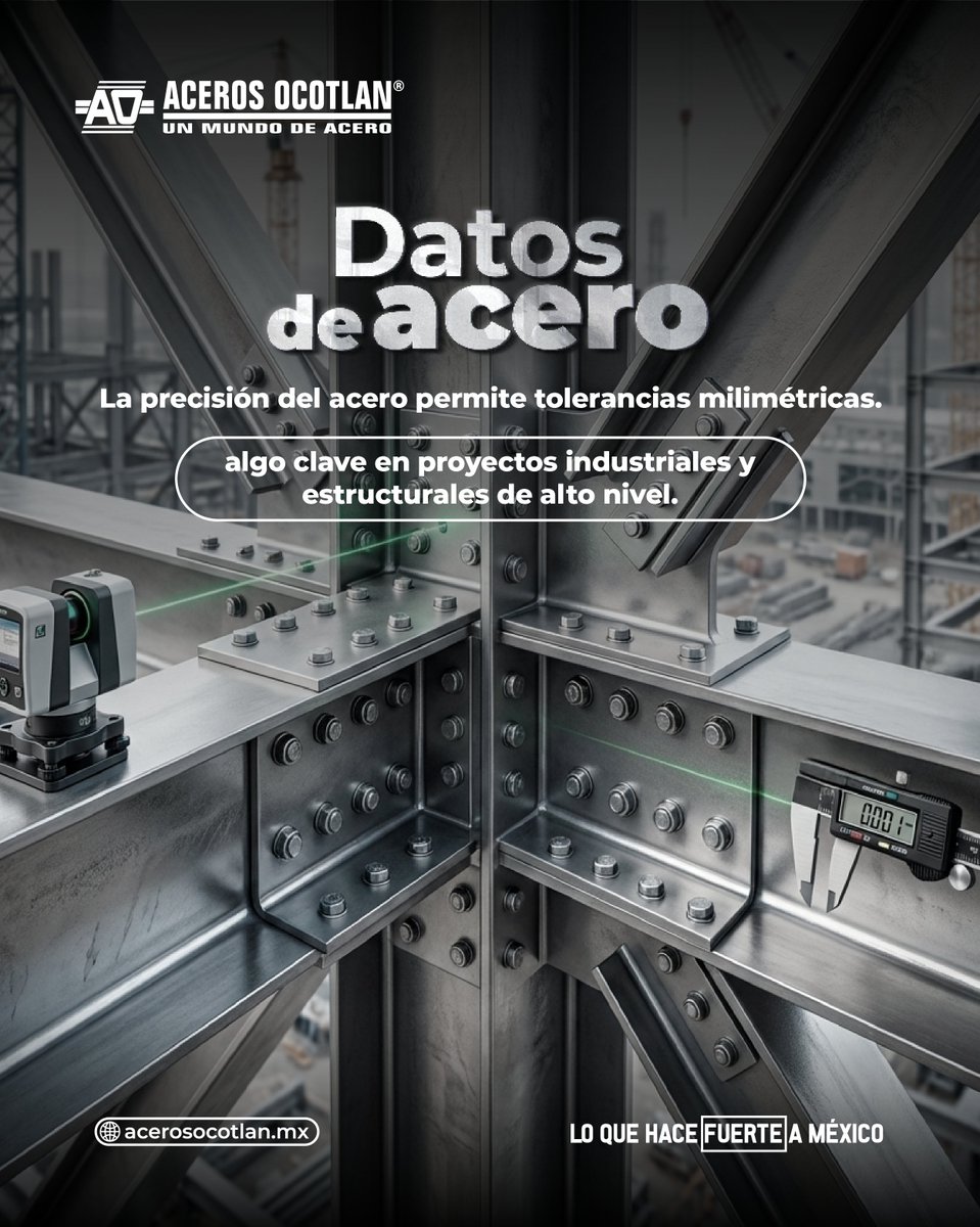 La precisión del acero marca la diferencia 🔩✨
Gracias a sus tolerancias milimétricas, es el aliado perfecto en proyectos industriales y estructurales donde cada detalle cuenta. Cuando el nivel es alto, el acero responde con exactitud y confianza. 💪🏗️

#PrecisiónEnAcero