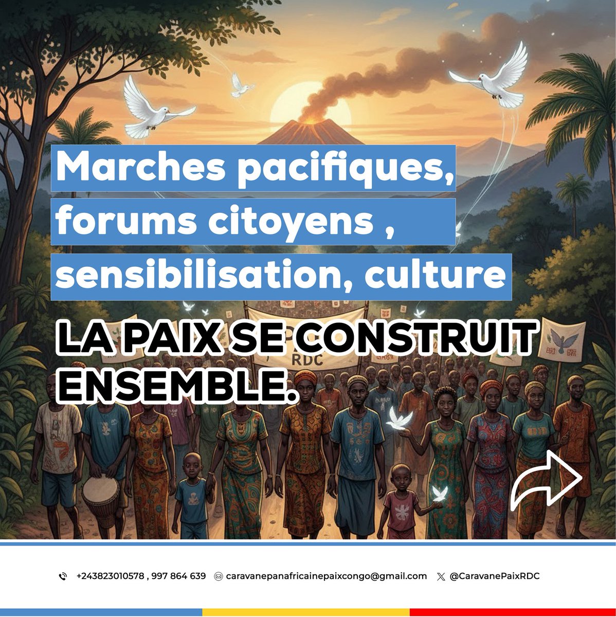 Caravane Panafricaine Pour la Paix en RDC tweet media