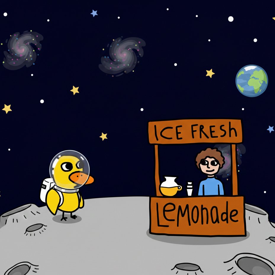VLemonLiquidity's tweet photo. The duck went to the moon π¦π
The lemonade followed.
$DUCK launches Thursday.
Donβt miss it.
#DuckVerse #MemeLore #MemeCulture #InternetLore #DuckOnTheMoon #memecoin1000x
#COIN #Altcoins https://t.co/FIq4Nls2RO