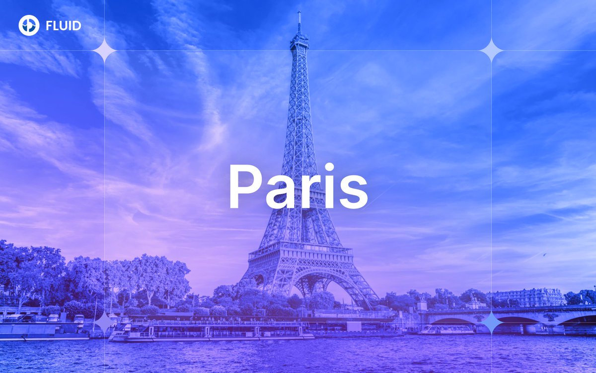 0xfluid's tweet photo. Fluid is everywhere.

Now in Paris too 🇫🇷

Join us at The 50 Partners Onchain Day 2026 with @50Partners to connect with the ecosystem and hear from our COO @DeFi_Made_Here alongside other leading partners. https://t.co/3ClV9b3WdG