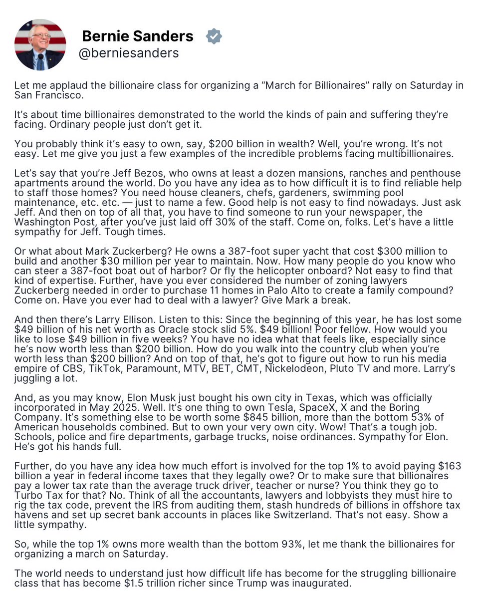 Let’s have a little sympathy for the struggling billionaire class.