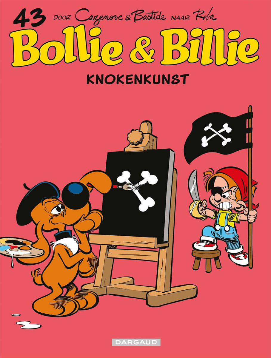 stripland_BENL's tweet photo. Knokenkunst, deel 43 van #Bollie &amp; #Billie, verschijnt deze week bij #Dargaud. Dit keer staat Billie aan de andere kant van de schildersezel, hij herwerkt de grote klassiekers uit de kunst op humoristische, guitige wijze, op z’n Billies! #Bastide #Cazenove #Roba https://t.co/MIu0JImfqJ