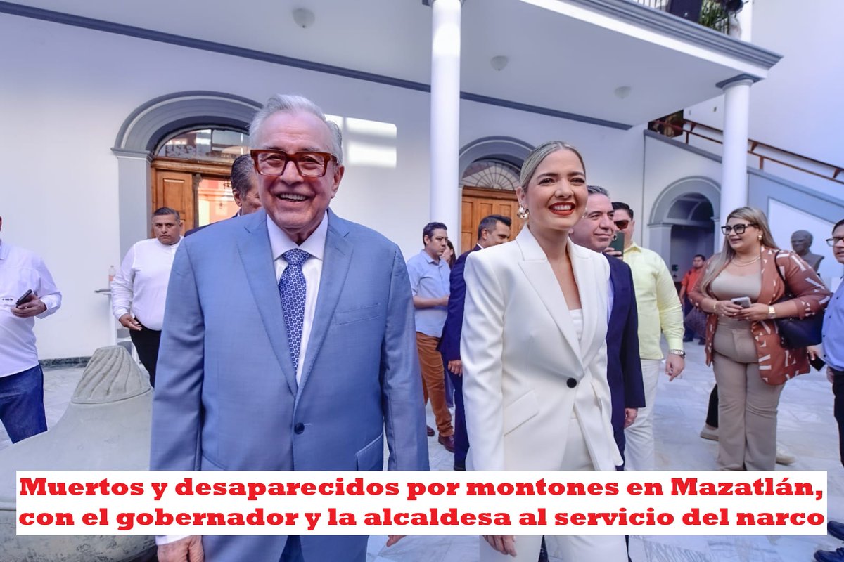 Está por comenzar el carnaval en Mazatlán, con el gobierno ocultando que han encontrado fosas con montones de muertos en el cercano municipio de Concordia, la mayoría de esos casos relacionados con el puerto.

Gobiernos criminales que nos desaparecen y nos matan.
