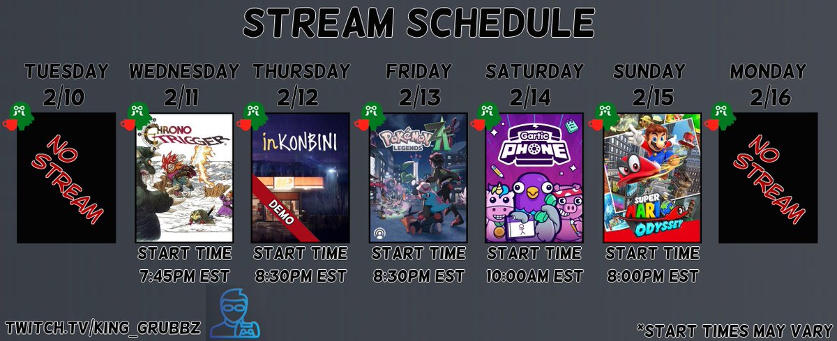 A large amount of variety this week, ranging from continuing games, starting games, community involvement, and even checking out a demo!