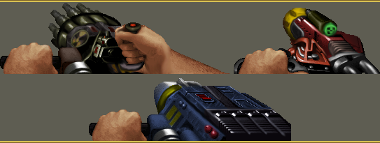 AbsoluteBoom96's tweet image. Following Craneo's style.
These are meant to be Skulltag-slot weapons for the Duke Nukem 64 class in the Samsara Reincarnation mod for Classic Doom.
#pixelart #pixelartist #pixelweapons #doom #classicdoom #samsarareincarnation #dukenukem