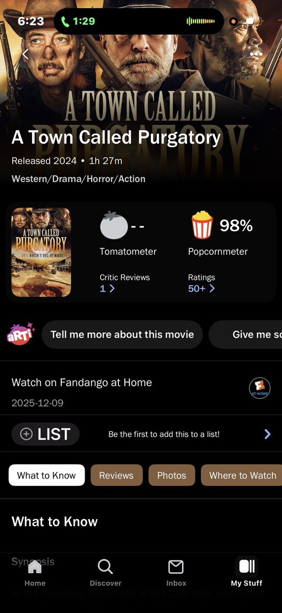 98% on <a href="/RottenTomatoes/">Rotten Tomatoes 🍅</a> ! Watch the film today and see what the hype is about. Click here for streaming options: linktr.ee/atcp