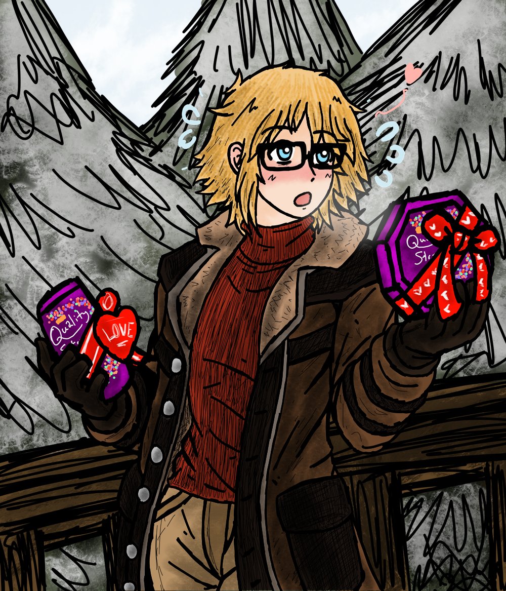 Ah yes, a fun Valentines day pic for <a href="/icemanradioVT/">IcemanradioshowVT</a> 
I was trying to make something else today, but I made this yesterday. And Iceman has his favorite Chocolate too!

Hope yall enjoy