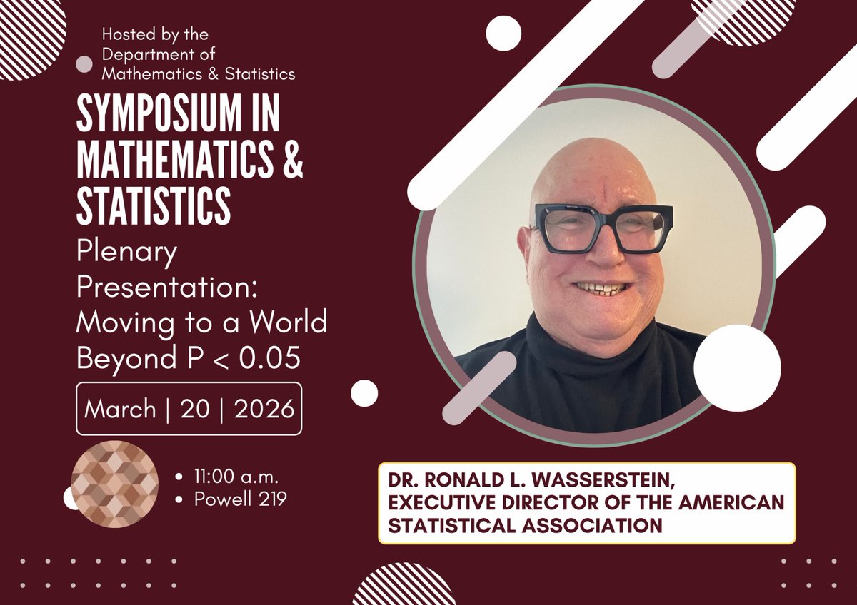 EKUMathStat's tweet photo. Join us at the Research Symposium! Hope to see you there! https://t.co/F9WuACaPWd