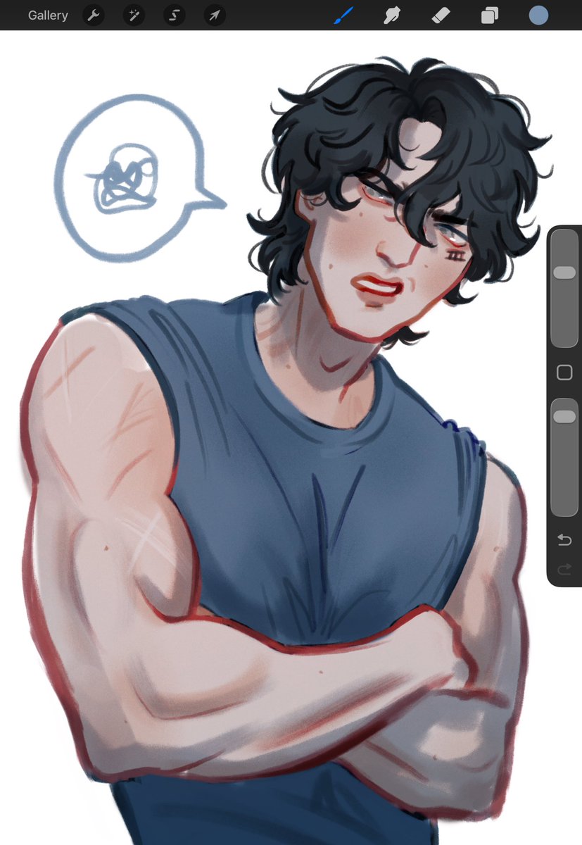 jean arms as a break from con prep… a lil treat… #aftg