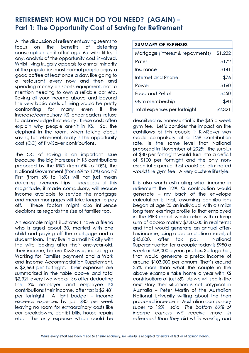 brentsheather's tweet photo. Below is my latest research: "Retirement: How Much Do You Need? (Again) - Part 2: The Opportunity Cost of Saving for Retirement", which also appeared in the NBR. https://t.co/ufDNNAKADo