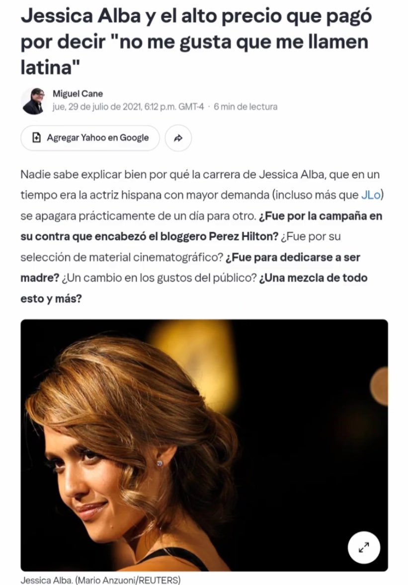 No se le puede pedir sazón, batería y reggaeton a una gringa de padre latino que pedía en entrevistas que no le dijeran latina porque no se consideraba una latina, nisiquieda habla en español ….