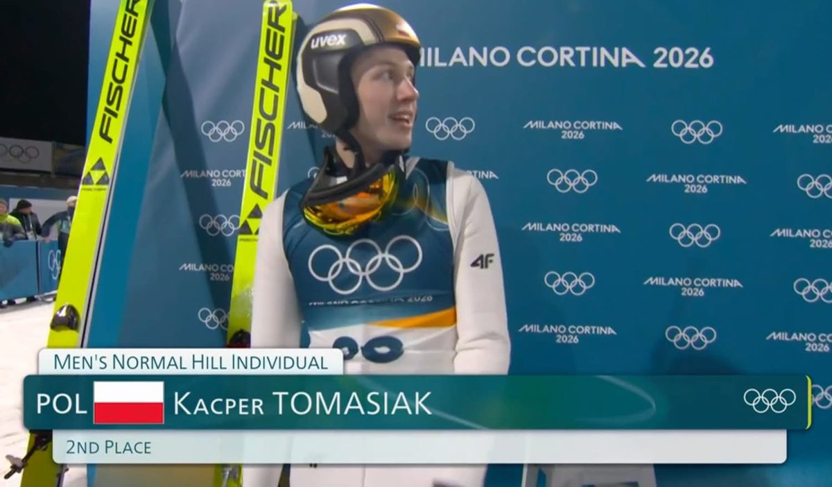 Kacper Tomasiak. 
Wielki młody człowiek.  Polski Mistrz.
 #SkiJumpingPL 

Foto: Eurosport
