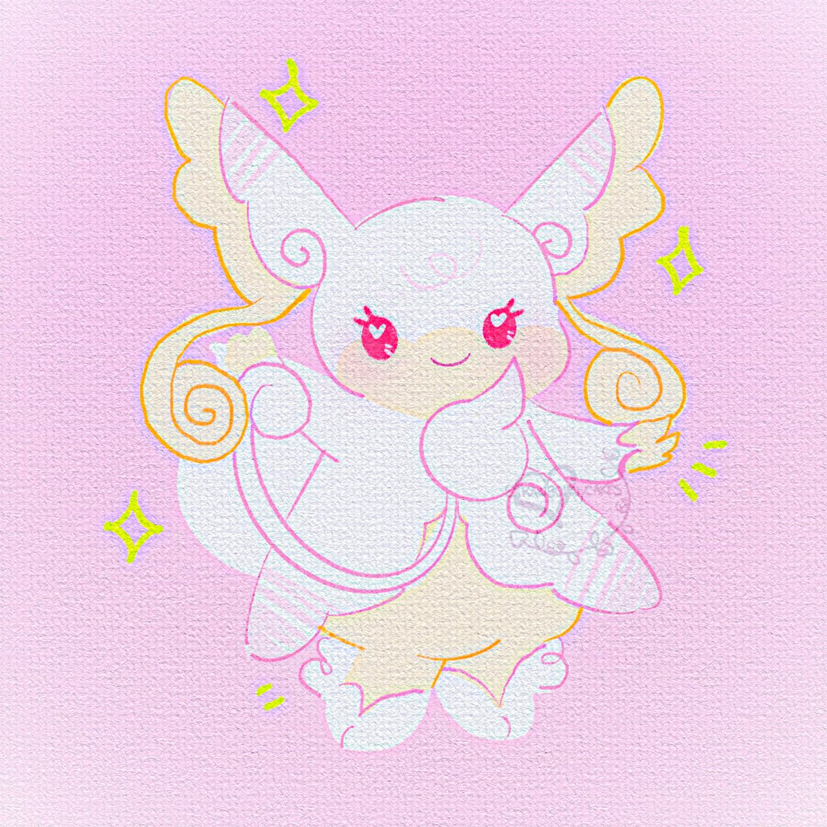 strawbunnycakes's tweet image. magical girl audino 🩷✨️ #pokemon