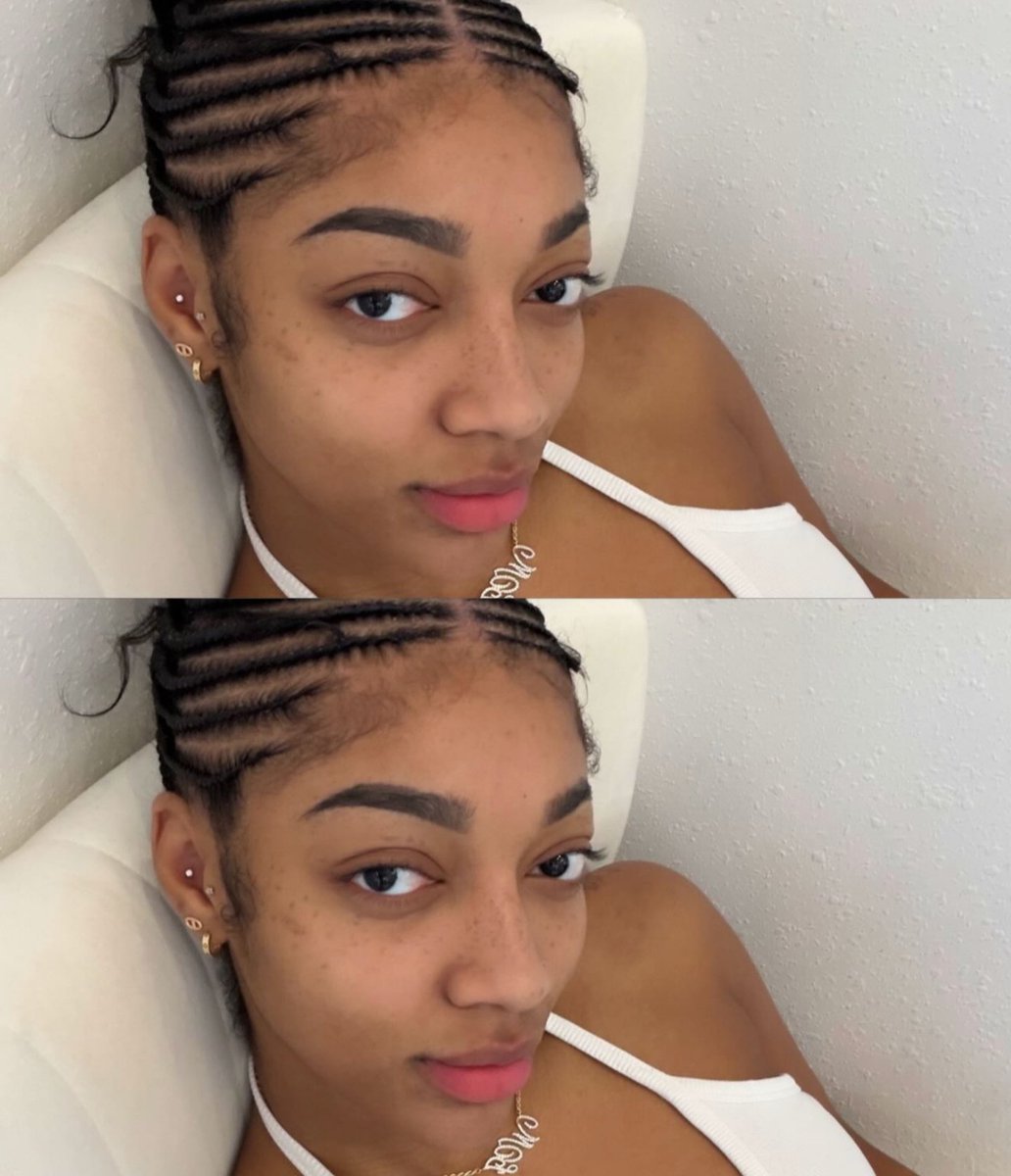 Jabz_CFC's tweet image. Angel Reese without Makeup. 😍