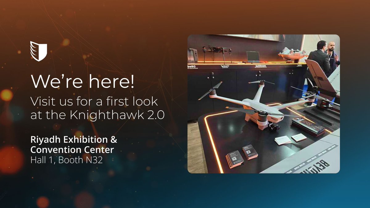 We've arrived at the World Defense Show!

Stop by Hall 1, Booth N32 to see us and our new drone in collaboration with Beyond Vision.

Read more here: paladindrones.io/article/paladi… 

#Paladin #BeyondVision #WorldDefenseShow #PublicSafety #Drones #ProductLaunch