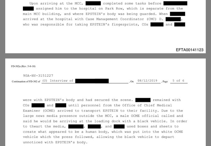 🚨🇺🇸 BREAKING — FBI Hid Epstein’s Dead Body.