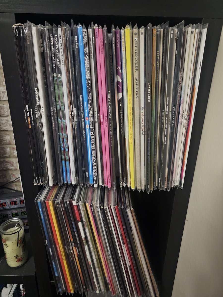 I love having a sort throat my records. I've got around 90 albums. So many more I want. So many bands I haven't even started on. I'd love a better way to display them, hopefully one day.

Question is now, what do I listen to?