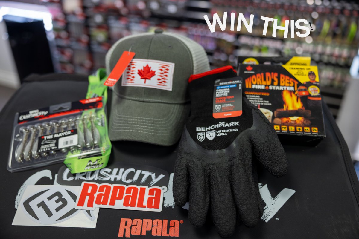 Here is the Fish TV giveaway this week from Rapala, Home Hardware and Qwick Wick Fire Starter! All you need to do is FOLLOW our page, SHARE, LIKE and COMMENT for a chance to win. If you do this on Facebook, Instagram and X, you will have more chances to win!