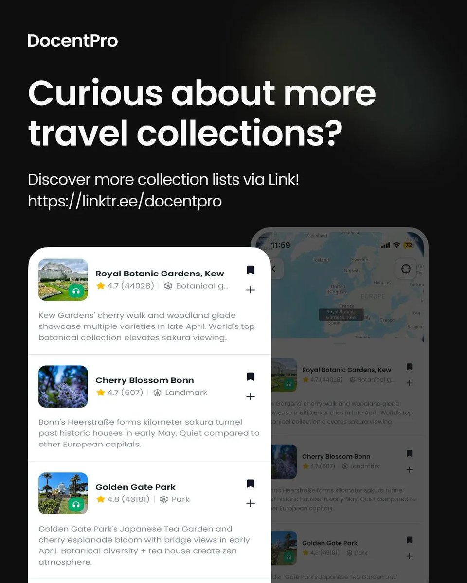 docentpro_sf's tweet image. The 2026 forecast is officially out! 🗺️ From March 20th in the south to April 9th in the capital, don't miss the most romantic season of the year. 🌸 

Download the app via the link:
linktr.ee/docentpro

#KoreaTrip #Spring2026 #DocentPro #CherryBlossoms #Wanderlust