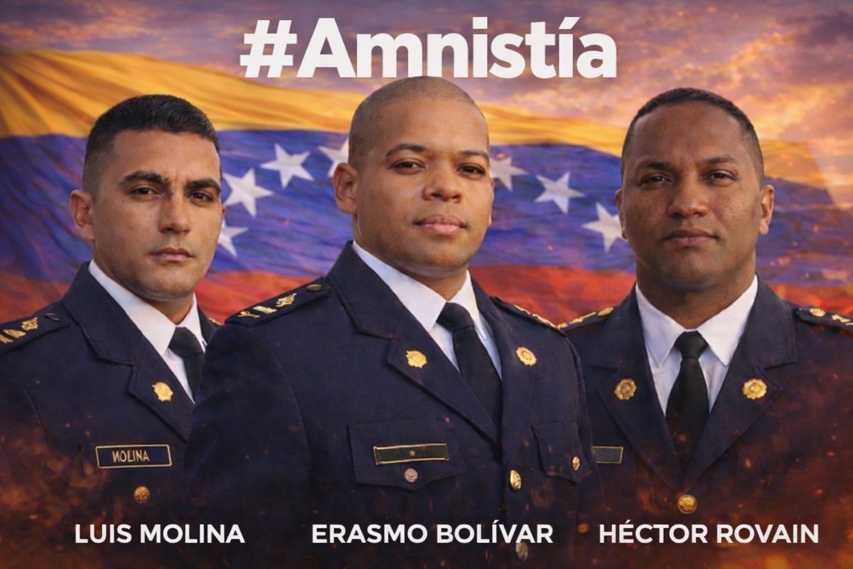 alcaldeledezma's tweet image. ¡Libertad YA! para Luis Molina, Erasmo Bolívar, Héctor Rovain, y para los hermanos Guevara.
Ya son más 23 años de injusta prisión. ¡YA BASTA!
@RichardBlancoOf