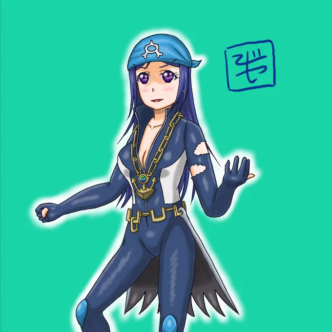 過去絵と寝そべりだけど果南誕生日おめでとう #松浦果南生誕祭2026