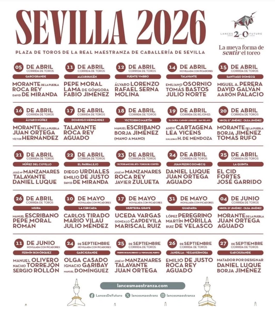 InfoJulioNorte's tweet photo. 📍SEVILLA 
📆 14/04

#JulioNorte #Temporada2026 https://t.co/wKRDOKmxEG