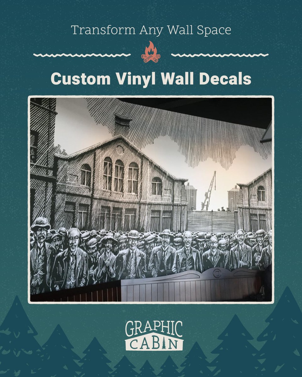GraphicCabin's tweet photo. Our custom commercial-grade wall murals turn large interior surfaces into branded environments that feel intentional. 

Learn more: https://t.co/p3iclRaame

#GraphicCabin #WallMurals #InteriorBranding #CustomGraphics #Industrial https://t.co/GXekBJeBRG