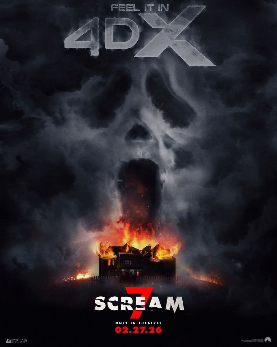 4DX poster for #Scream7 😱

By <a href="/creepyduckart/">Creepy Duck Design</a> 
#horrormovies #ghostface #scream #4DX