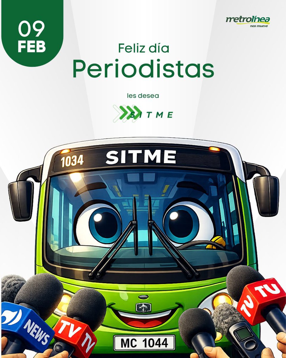 🎤 Informar es servir, comunicar es construir.
En el Día del Periodista, desde SITME reconocemos a quienes mueven la ciudad con verdad y compromiso.
FELIZ DÍA PERIODISTAS 👏🏽👏🏽👏🏽
#diadelperiodista #sitmenosune #subetealbus