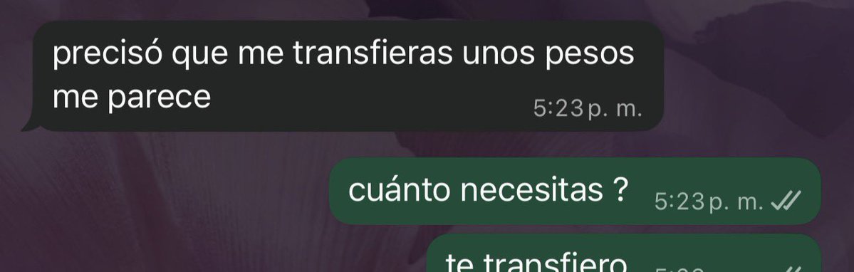 seré yo un banco acaso?😔