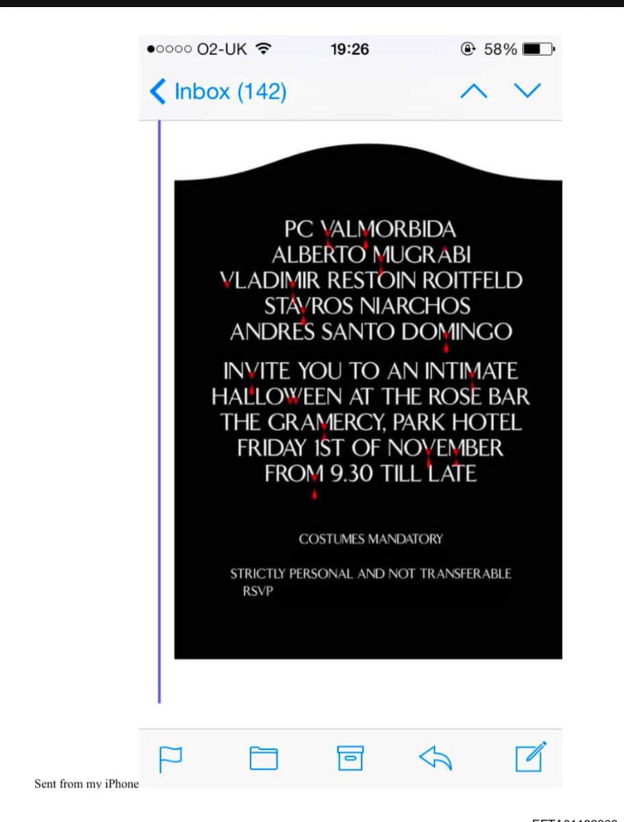 MadameSiimone's tweet image. 🇺🇸🇨🇴Uds sabían que Andrés Santo Domingo también sale en los archivos Epstein? Adjunto invitación vip. 

En otro correo, epstein responde (traducción literal) "Puedo llamar a la familia más rica de allí si necesitamos algún transporte" etc 

¿Hilando fino o blanco es, gallina lo