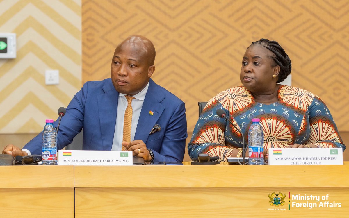 GhanaMFA's tweet photo. GHANA HOSTS JOINT BUREAU MEETING OF AUCER AND AULER
The Government of the Republic of Ghana in its capacity as the African Union Champion for Reparations is hosting the African Union Committee of Experts on,
Click on the link to read more
https://t.co/3sE9LB14aF https://t.co/OiXdGIfr7c