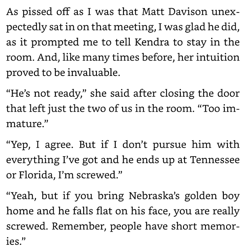 Reading Bill Moos' book