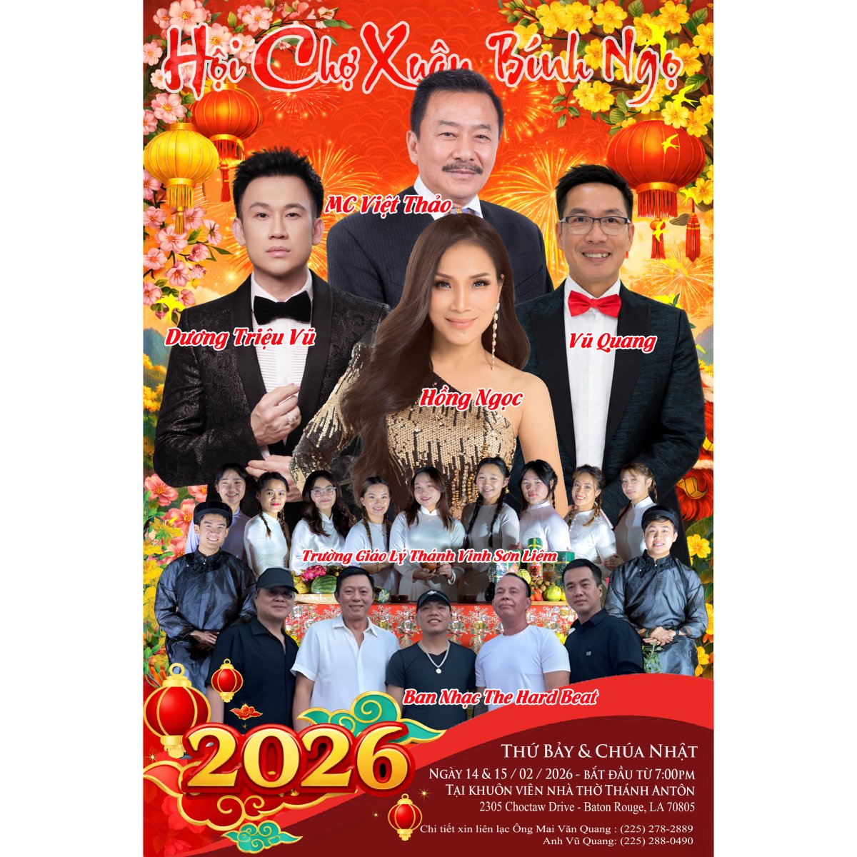 Xin được hân hạnh giới thiệu, Chương trình 2 ngày cuối tuần này ở Baton Rouge Louissiana .
.
#vietthao #mcvietthao #MCV #hongngoc #DuongTrieuVu #vuquang #NhaThoThanhAnTon #batonrouge #Louisiana #vietthaoshow